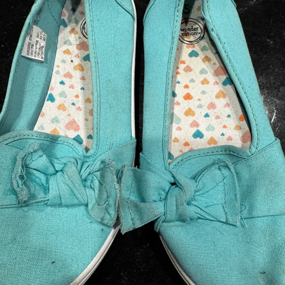 Blue Ankle Boots with Suede Finish and Decorative Bow